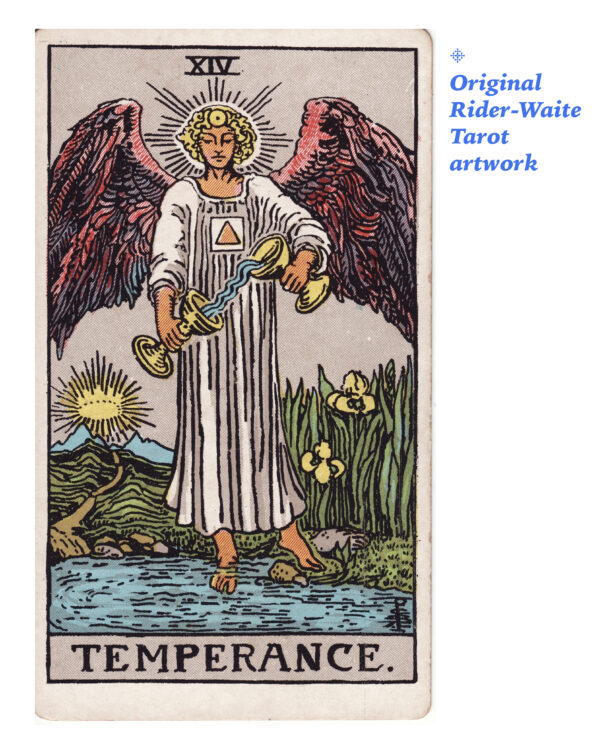 original Rider-Waite Temperance tarot card